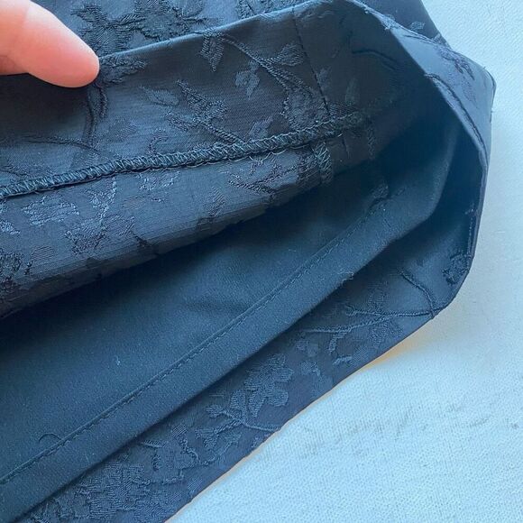 Theory Adraya Jacquard Black Shift Mini Dress Women’s 8 Sleeveless Designer Time - Picture 14 of 14